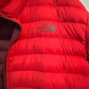 The North Face Burgundy and Red Jacket